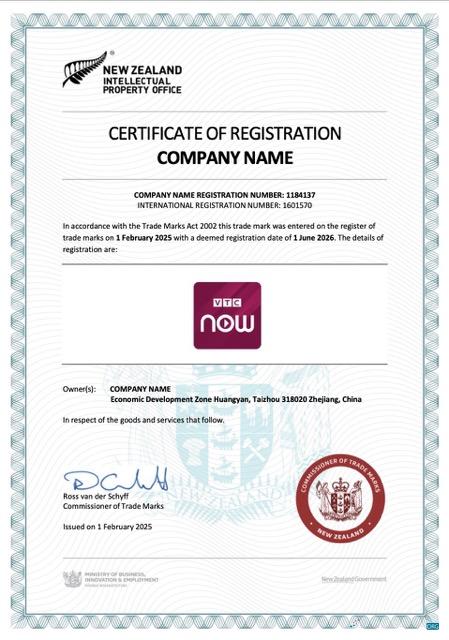 Download New Zealand certificate of registration Word and PDF template Photoshop template